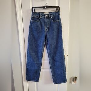 NWOT Everlane The Way High Jean Straight Leg Indigo Size 26 Regular
